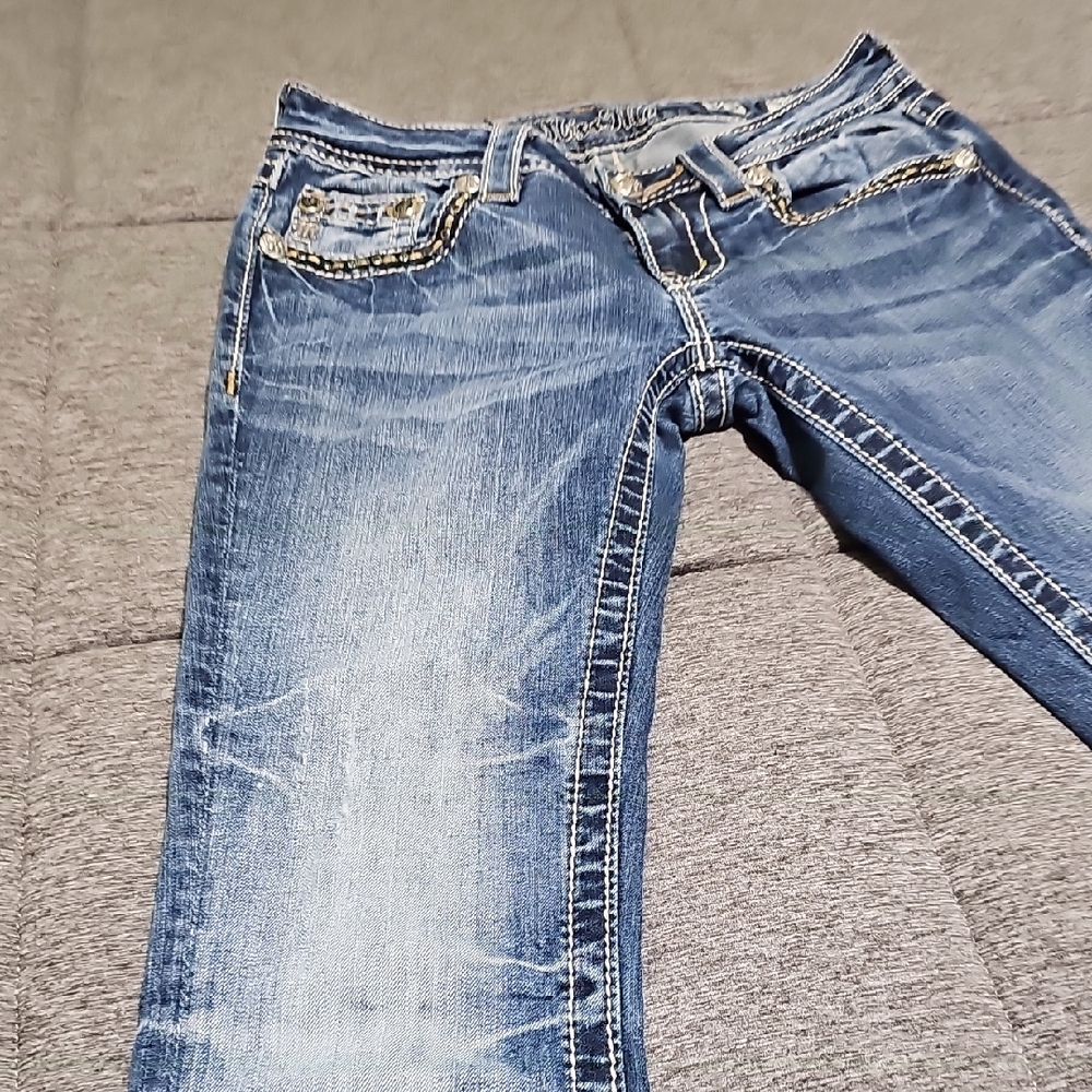 Miss Me Signature-Rise Boot Size 25 Women's Blue Jeans - Picture 9 of 11